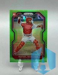 2021 Panini Prizm Tier II Lime Green Prizm 003/125 Rafael Marchan #151 Rookie